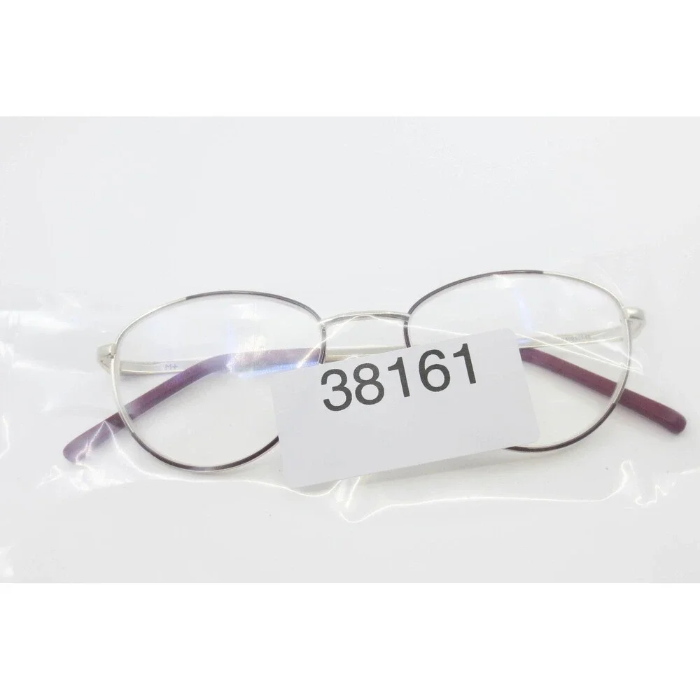 M+ 1029 BRGD Eyeglasses Gold Burgundy Cat Eye Frames 51-18-142 Demo Lenses